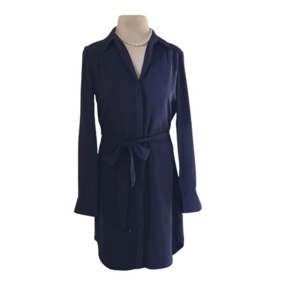 Banana Republic Dresses & Skirts - \\\ Banana Republic Navy Blue Professional Career Shirtdress 2